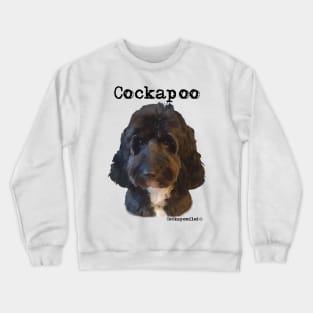 Black and white Cockapoo / Spoodle and Doodle Dogs Crewneck Sweatshirt